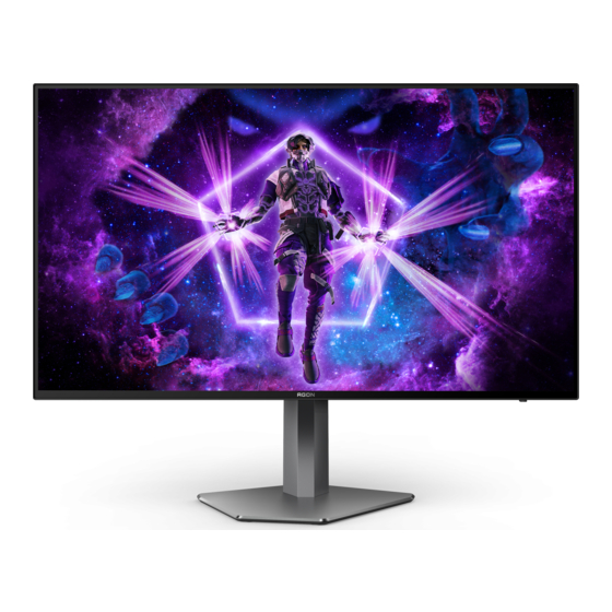 AOC AGON PRO AG276QZD Manuales