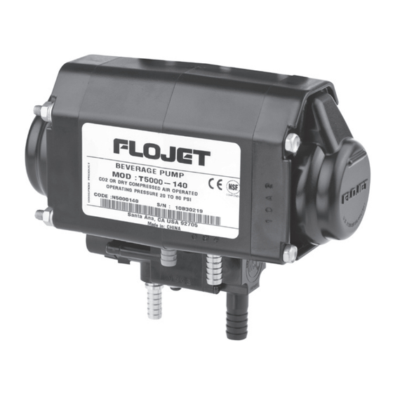 Xylem Flojet T5000 Manual De Instalación Y Funcionamiento