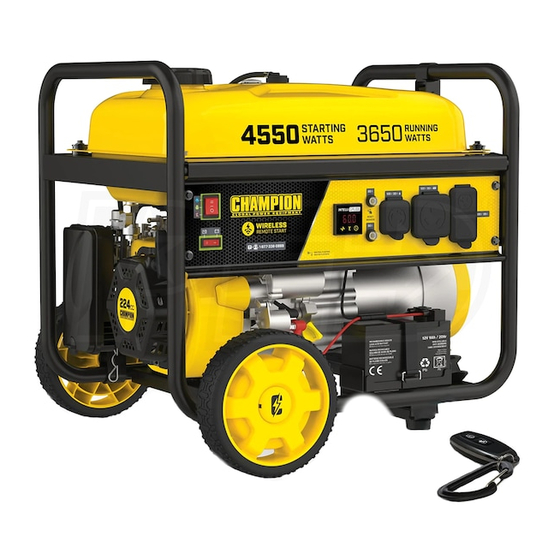Champion Global Power Equipment 200971 Manual Del Operador