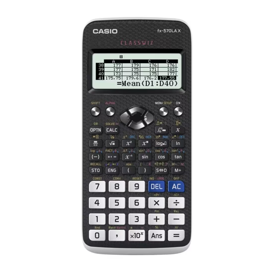 Casio fx-570LA X Manuales