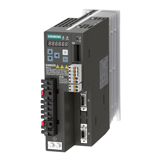 Siemens SINAMICS V90 Instrucciones De Servicio Resumidas