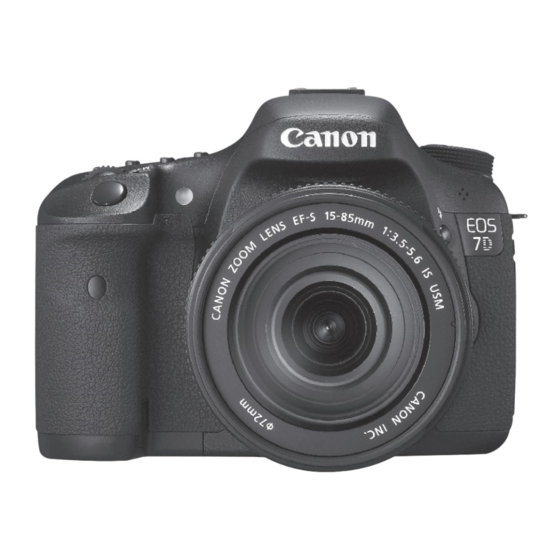 Canon EOS 7D Instrucciones De Uso