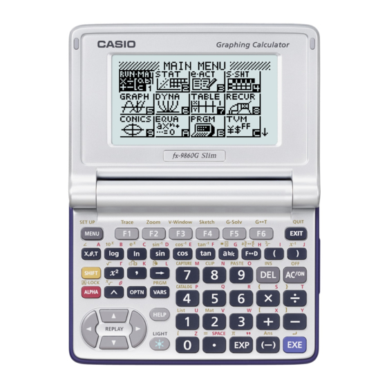 Casio fx-9860G Slim Guia Del Usuario