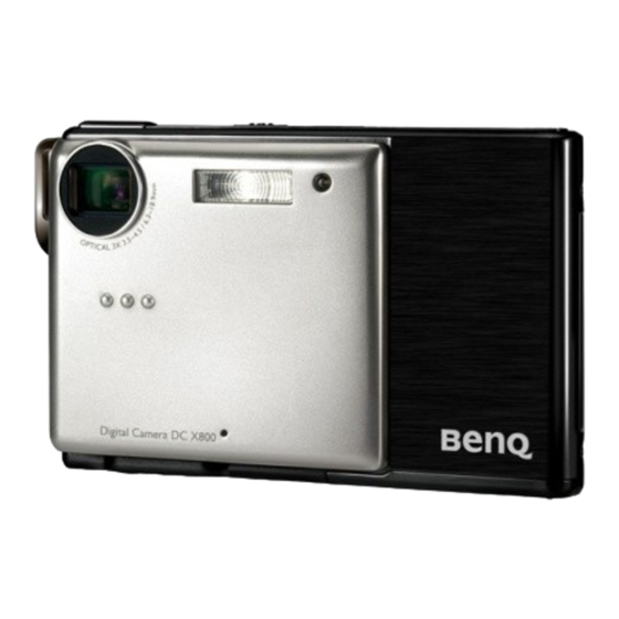 BenQ DC X800 Manual Del Usuario