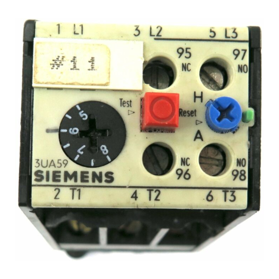 Siemens 3UA59 Manuales