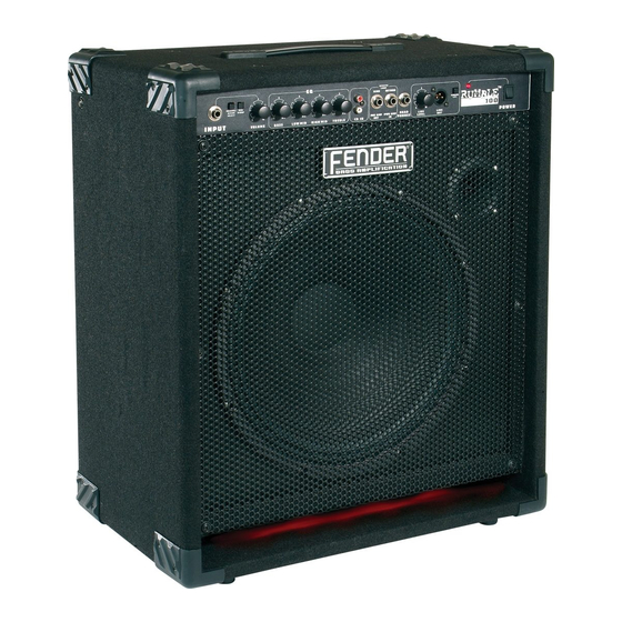 Fender RUMBLE 100 Instrucciones De Funcionamiento