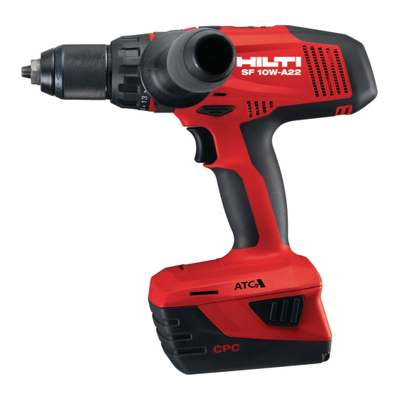 Hilti SF 10W-A22 Manuales