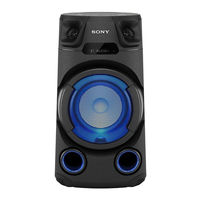 Sony MHC-V13 Guía De Referencia