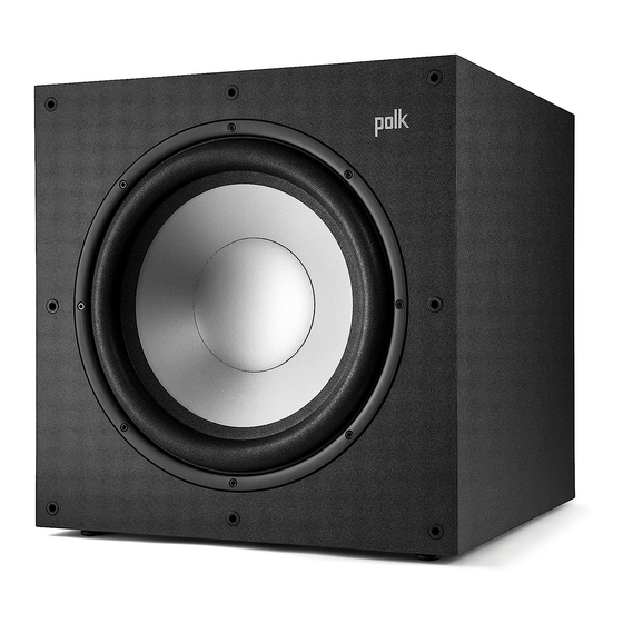 Polk Audio Monitor XT12 Serie Manual Del Propietário