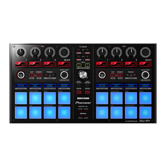 Pioneer DDJ-SP1 Manual De Instrucciones