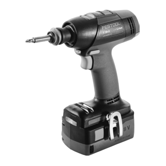 Festool T18+3 Manual De Instrucciones