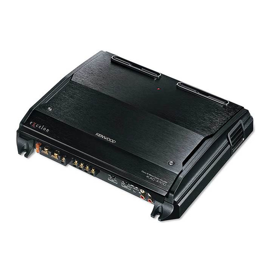 Kenwood KAC-X10D Manual De Instrucciones