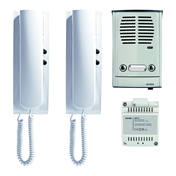 Vimar Elvox 885E Instrucciones Instalador