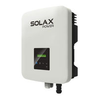 Solax Power X1 Serie Guía De Instalación Rápida