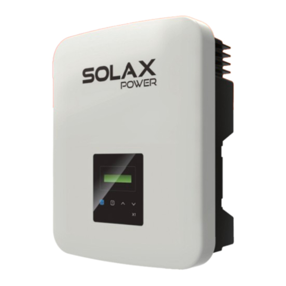 SolaX Power X1 Serie Manual Del Usuario