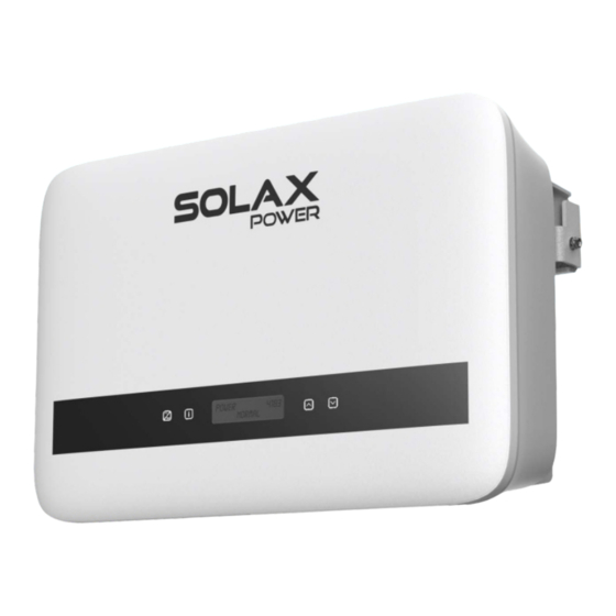 SolaX Power X1 Serie Manual Del Usuario