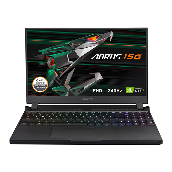 Gigabyte AORUS 15G Manuales