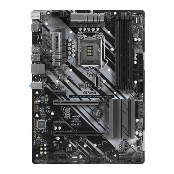 ASROCK Z490 Phantom Gaming 4/2.5G Manual De Instrucciones