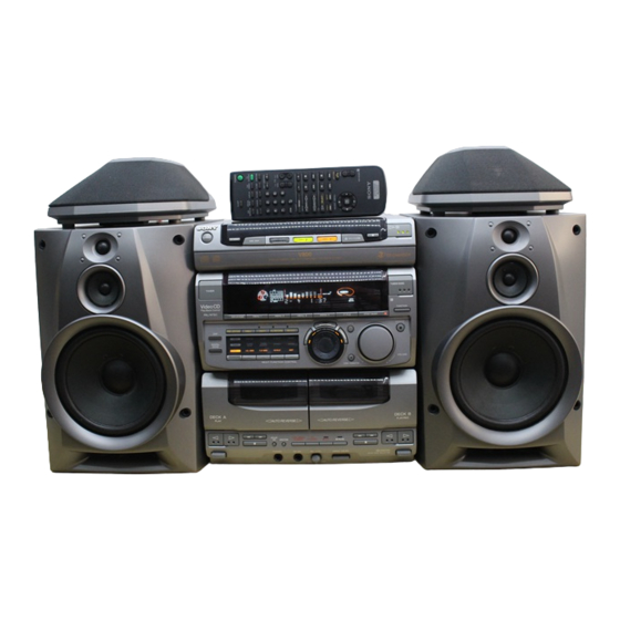 Sony MHC-V700 Manual De Instrucciones