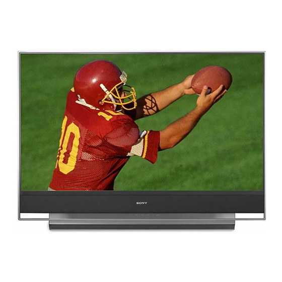 Sony Bravia KDS-50A3000 Manual De Instrucciones