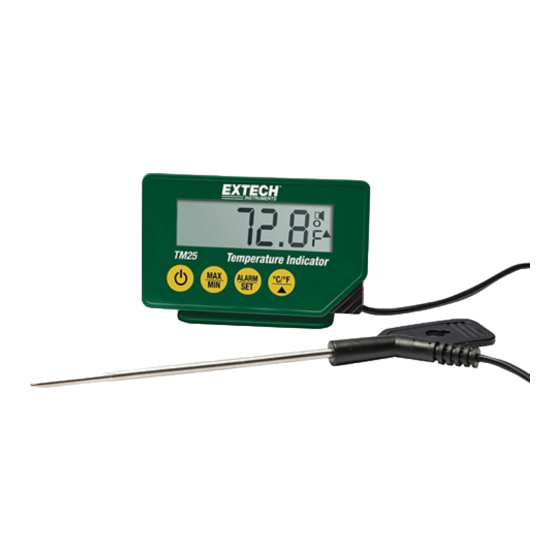 Extech Instruments TM20 Guia Del Usuario