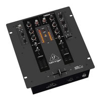 Behringer PRO MIXER NOX101 Guia De Inicio Rapido