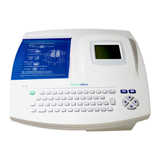 Welch Allyn CP 100 Manual Del Usuario