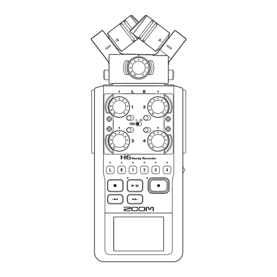 Zoom H6 Manual Complementario
