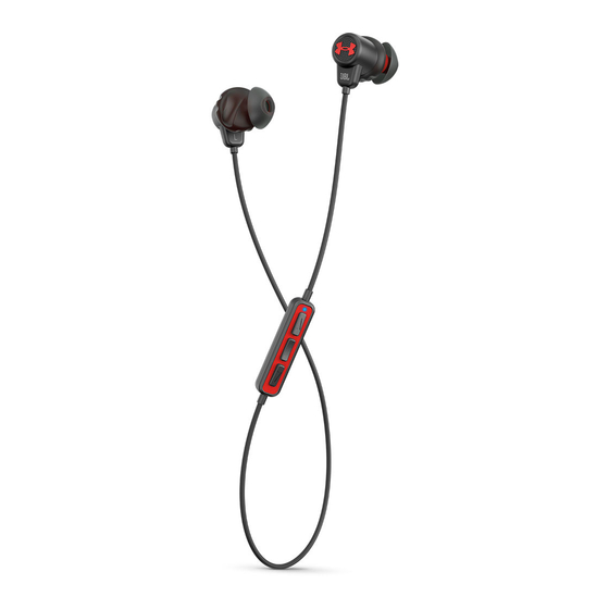 JBL Under Armour SPORT WIRELESS Manual De Instrucciones