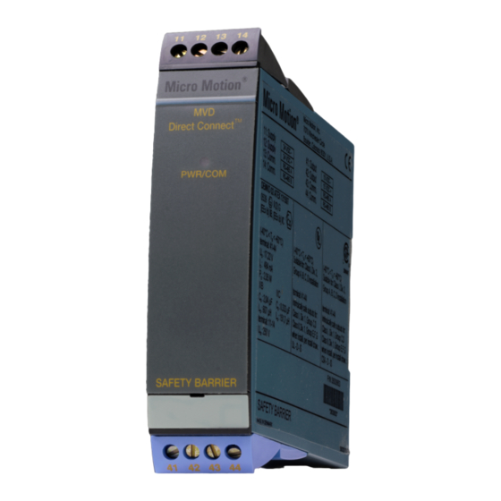 Emerson Micro Motion MVD Direct Connect Manual De Instalación