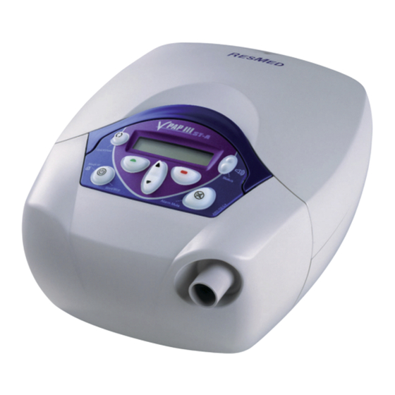 ResMed VPAP III ST-A Guía De Instalación Rápida Para El Médico