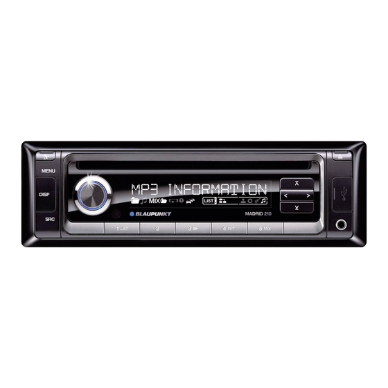 Blaupunkt Madrid 210 Instrucciones De Manejo