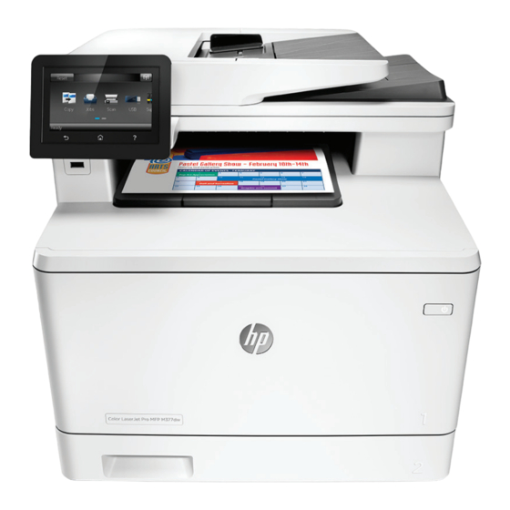 HP Color LaserJet Pro MFP M377 Guía De Introducción