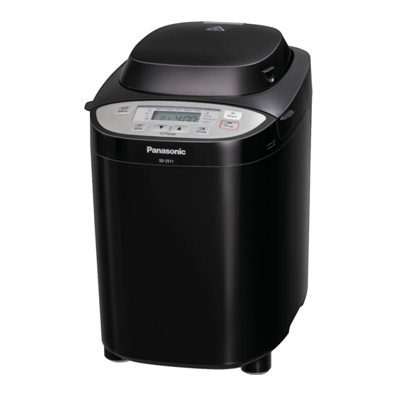 Panasonic SD-2511 Instrucciones De Funcionamiento Y Recetas