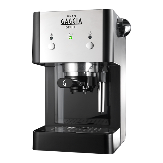 Gaggia DELUXE SIN040 GMUL Instrucciones De Uso