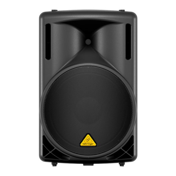 Behringer EUROLIVE B215D Guía Rápida