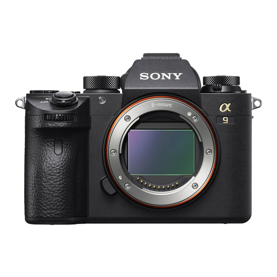 Sony ILCE-9 Manual De Instrucciones