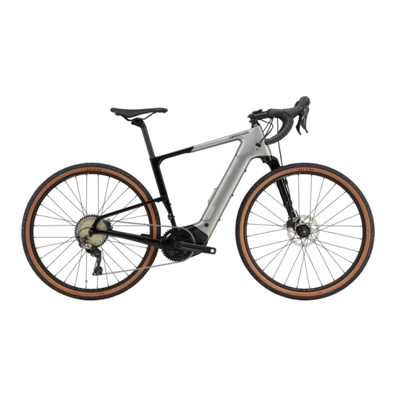 Cannondale Topstone Neo Carbon Manual Del Usuario