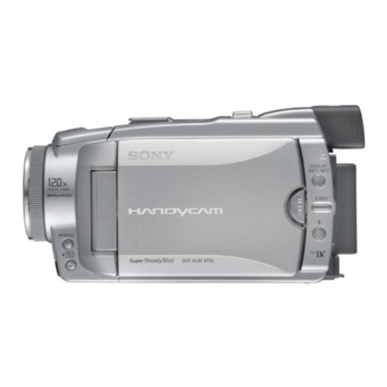 Sony Handycam DCR-HC85E Manual De Instrucciones