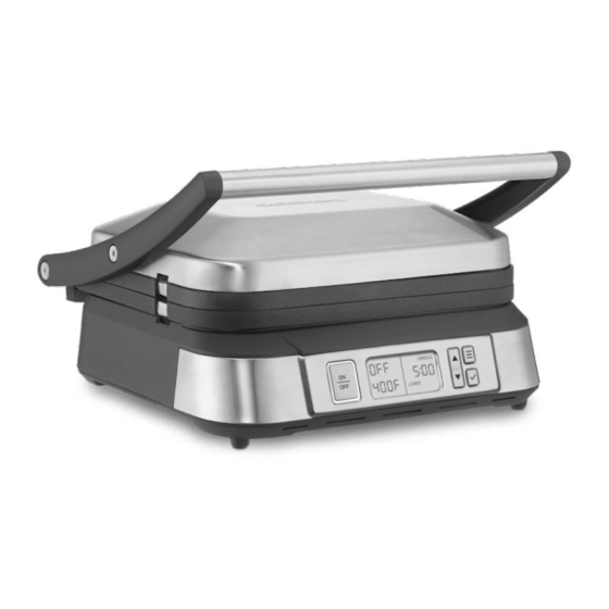 Cuisinart GRIDDLER GR-6S Guía De Referencia Rápida