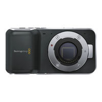 Blackmagic Design Cinema Camera Manual De Instalación Y Funcionamiento