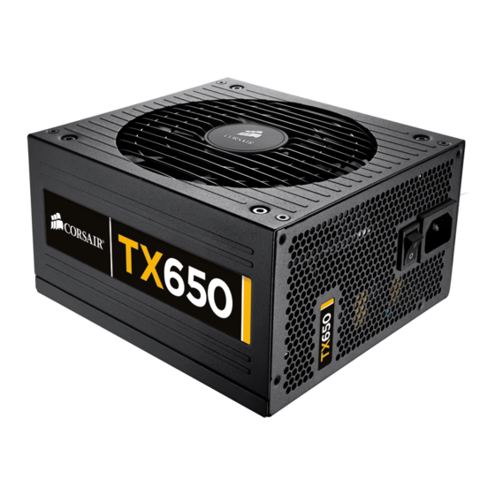 Corsair TX650W Manual Del Usuario