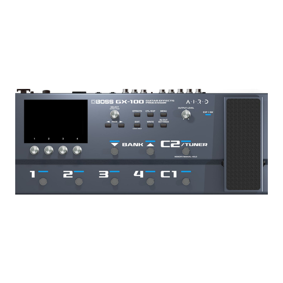 Boss GX-100 Manual De Referencia