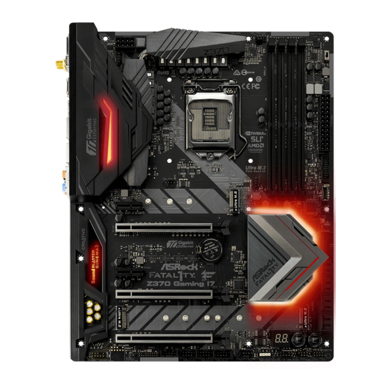 ASROCK Fatal1ty Z370 Gaming-ITX/ac Serie Manual De Instrucciones