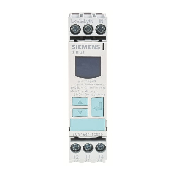 Siemens SIRIUS 3UG4641 Instructivo