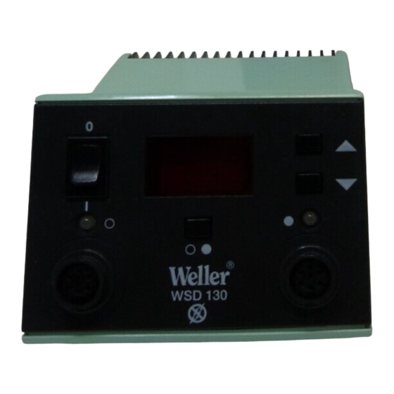 Weller WSD 130 Instrucciones Para El Manejo