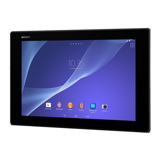Sony Xperia Z2 SGP561 Guia Del Usuario
