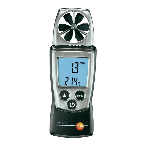 testo 410-1 Manual De Instrucciones