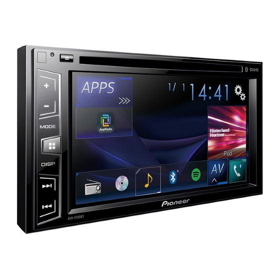 Pioneer AVH-X390BT Manual De Instrucciones