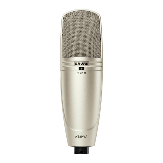 Shure KSM44A Guia Del Usuario